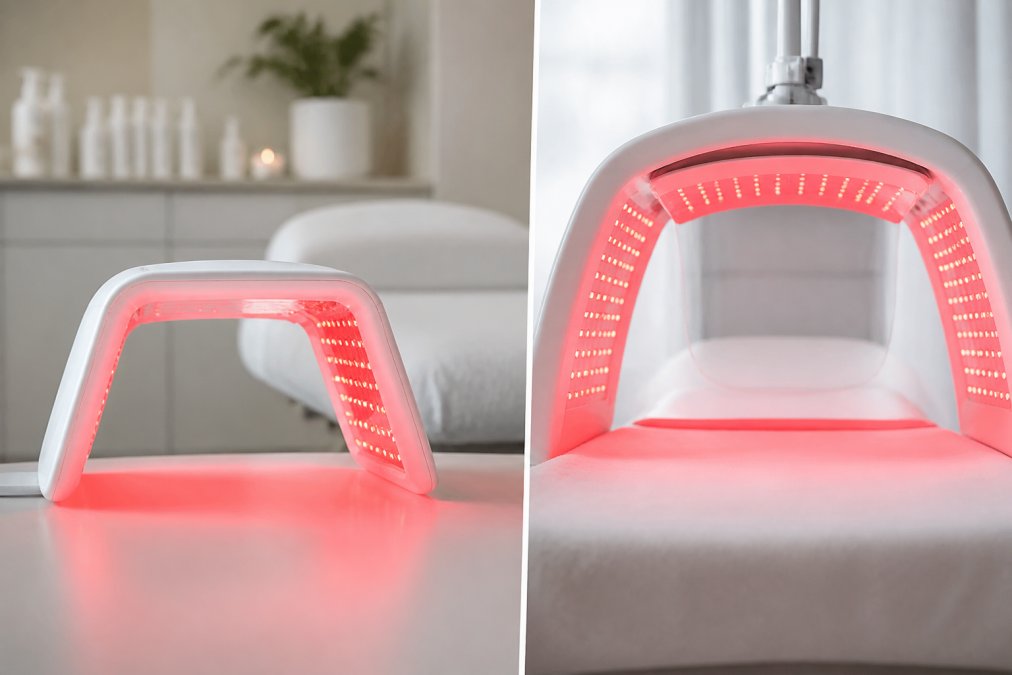 PDT lichttherapie: thuis vs salon resultaten