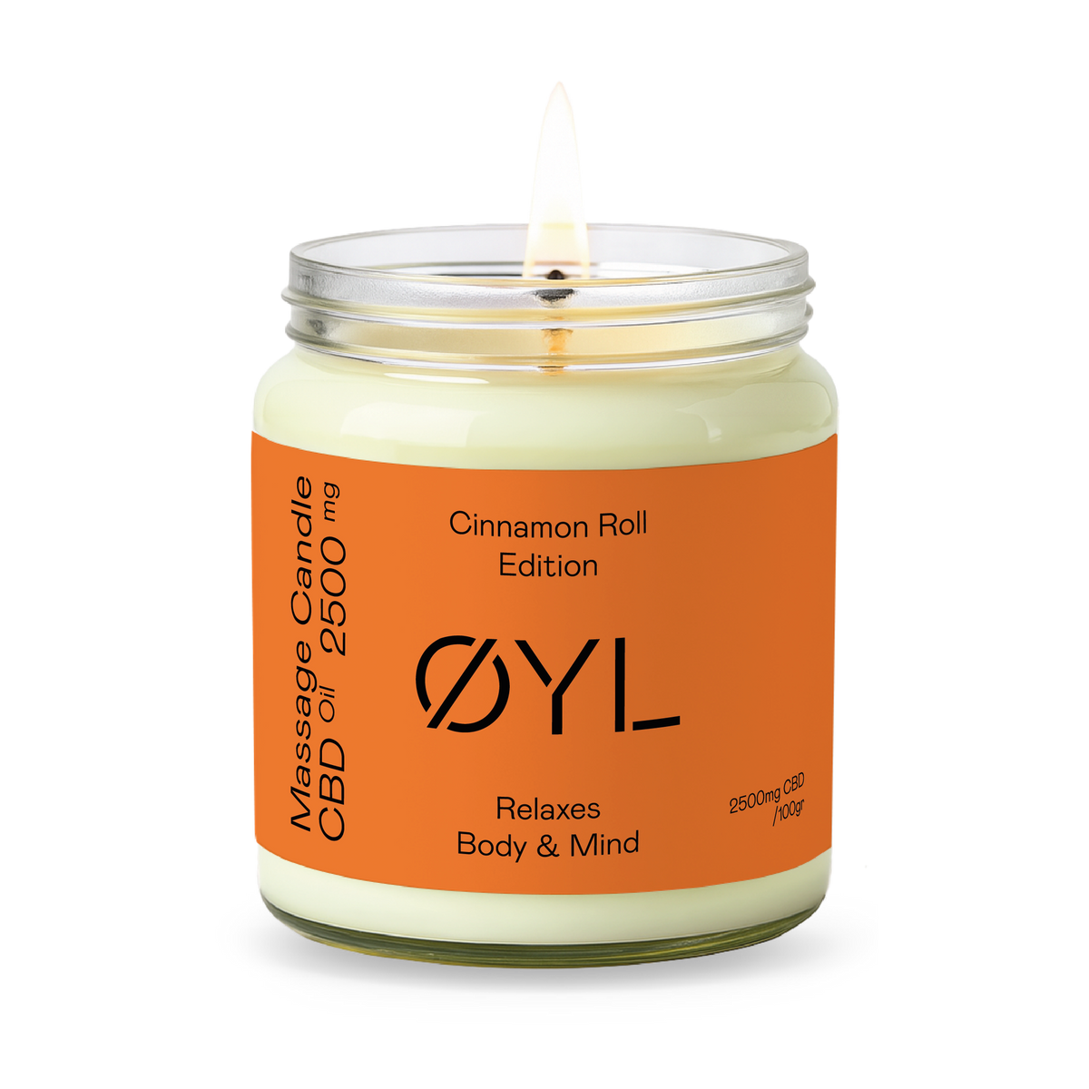 Bougie de massage Cinnamon Roll<br>CBD Spectre Large 100g-0