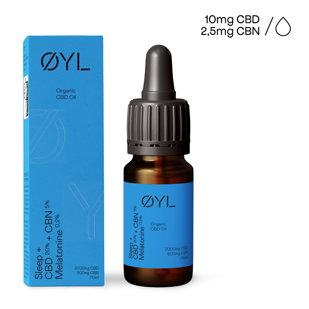 Sleep + <br>Huile de CBD biologique 10ml-1