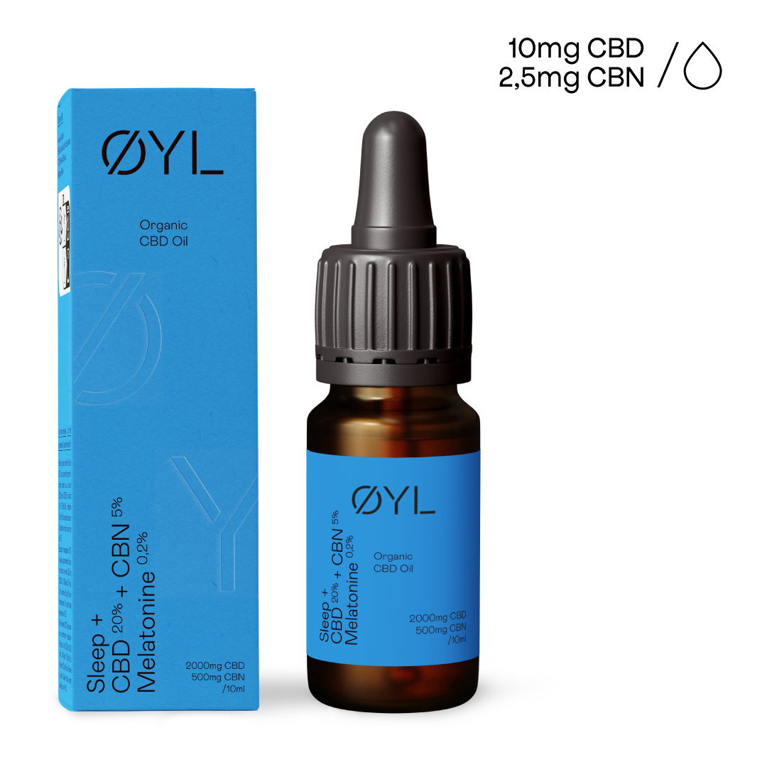 Sleep + <br>Huile de CBD biologique 10ml-1